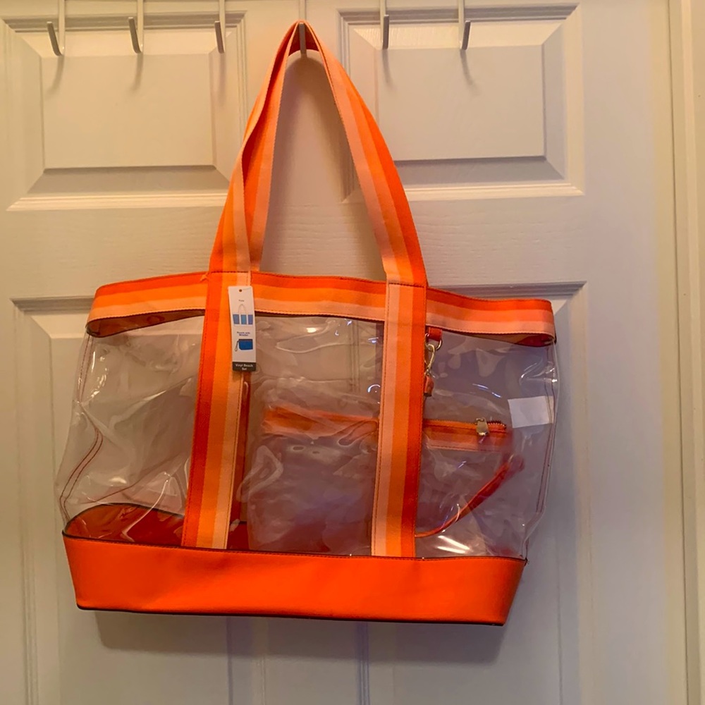 Vinyl beach tote